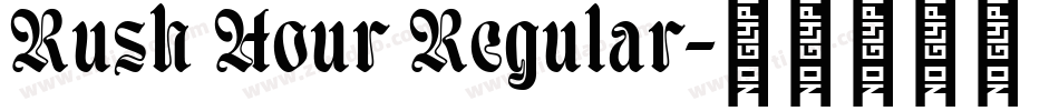 Rush Hour Regular字体转换